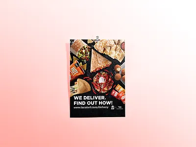 Taco Bell x Door Dash Window POP Concept bell concept dash delivery door food marketing pop red taco tb window