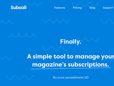 Home blue marketing subsail waves
