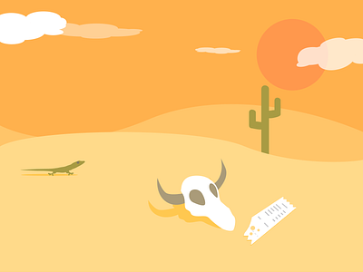 Nothing found! app desert illustration mobile