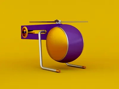Futuristic Helicopter 3d c4d cartoon cinema4d concept design futuristic helicopter modeling