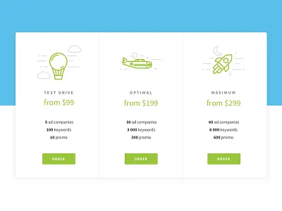 Price table design interface landing payment plan price pricing table ui user ux web