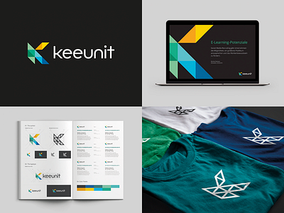 Keeunit identity agency brandbook branding identity k keeunit logo shirt tsanev unit