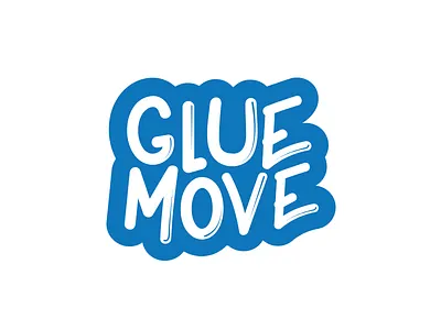 GlueMove logo connected glue logo move