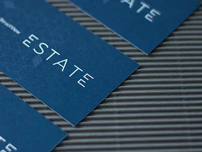 StructView Estate Branding architecture branding business card estate minimal stachecka