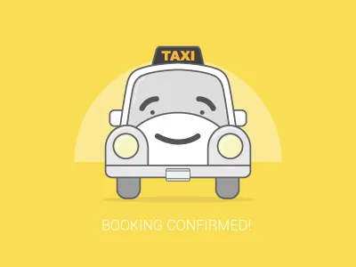 TAXI! branding cab character design colors fresh graphic design illustration taxi