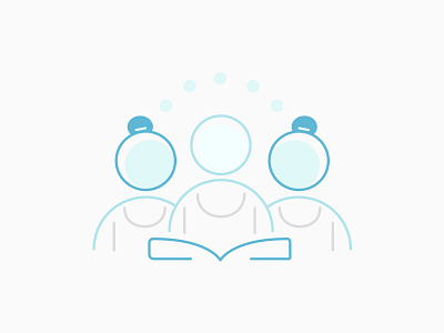 Group Study Icon blue flat group icon shade sport study web