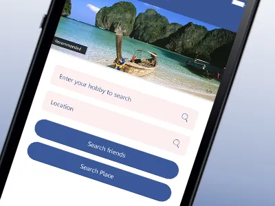 Advance Search Integration in Social App app design illustration landing page layout maps navigation news overview play responsive search social ui web webdesign website youtube