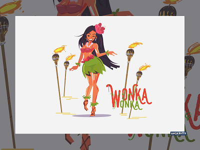 Wonka Wonka character hawaii illustration islan wonka