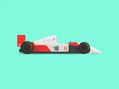 MP4/6 1991 f1 flat design formula 1 honda mclaren racecar senna