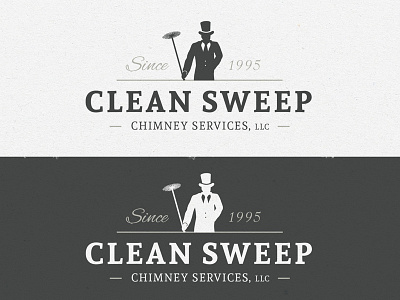 Cleansweep Logo branding chimney sweep identity logo