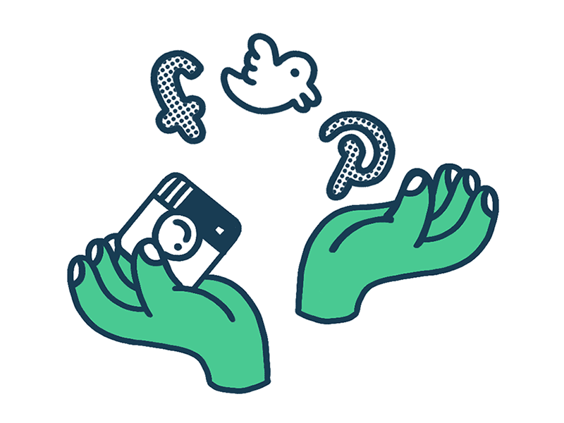 Juggle it all ! hands illustration juggle multi platform