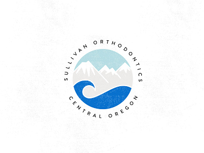 SULLIVAN ORTHODONTICS branding icon illustration logo mountains surf waves