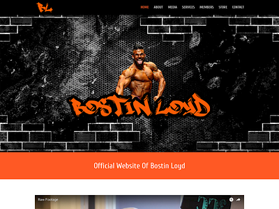 Bodybuilder Bostin Loyd css custom html website wordpress