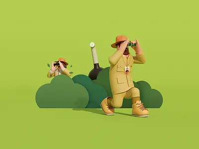 Catch me if you can 3d art arttoy graphic illustration