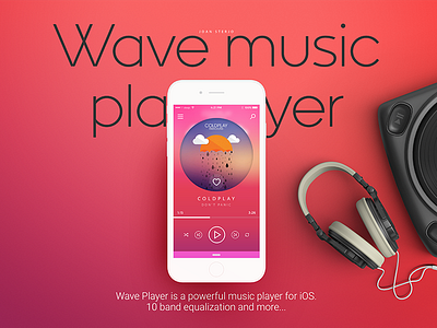 Daily UI #009 Music Player cool dailyui dailyuichallenge dribbble everyday icon minimal modern sterjo ui