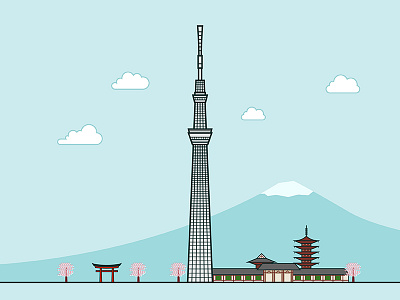 Tokyo building design ui