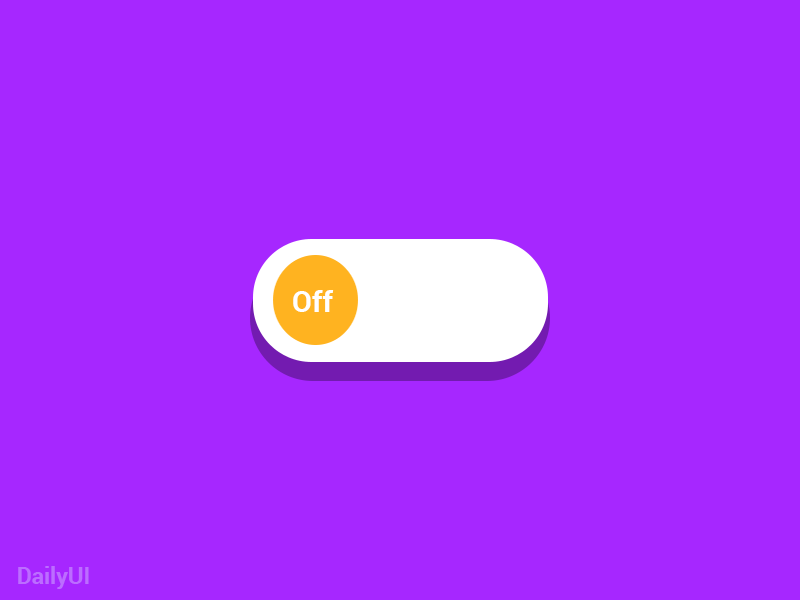 On/Off Switch - DailyUI challenge concept dailyui day015 off on on off switch switch ui user experience