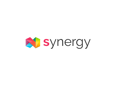 New Synergy Logo brand branding creative design logo modern synergy ux