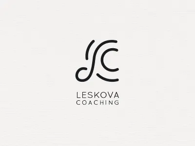 Leskova Coaching coaching logo logotype monogram