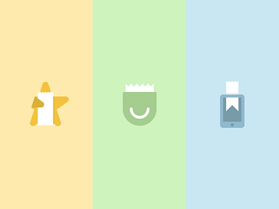 Receipt Saver branding icons identity logo pocket receipt smile star