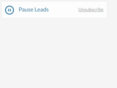 Pause Leads Button button calendar pause ui ux vacation