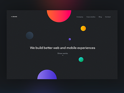 Digital Agency Homepage brand colors landing page typography uxpin web webdesign