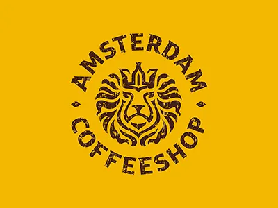 Amsterdam alcohol amsterdam bottle coffeeshop crown king lion logo ornament