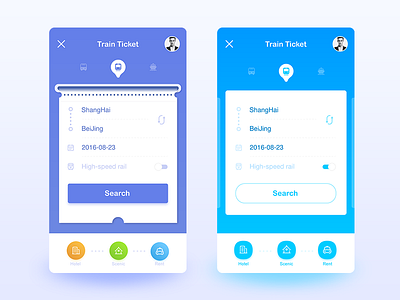 Ticket concept design app design ticket train ui ux