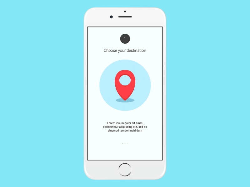 Information Slider app car information ios iphone reserve screen seat spash ticket