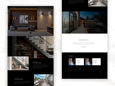 Design mockup for a real estate company design mockup real estate