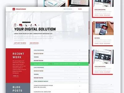 Fireant Studio New Website digitial fireant grid homepage modules portfolio solution studio website