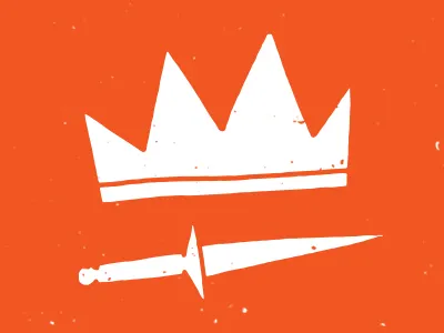 Crown & Dagger doodle drawing illustration sketch texture vector