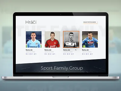 Sport Family Group flat football minimal soccer webdesign