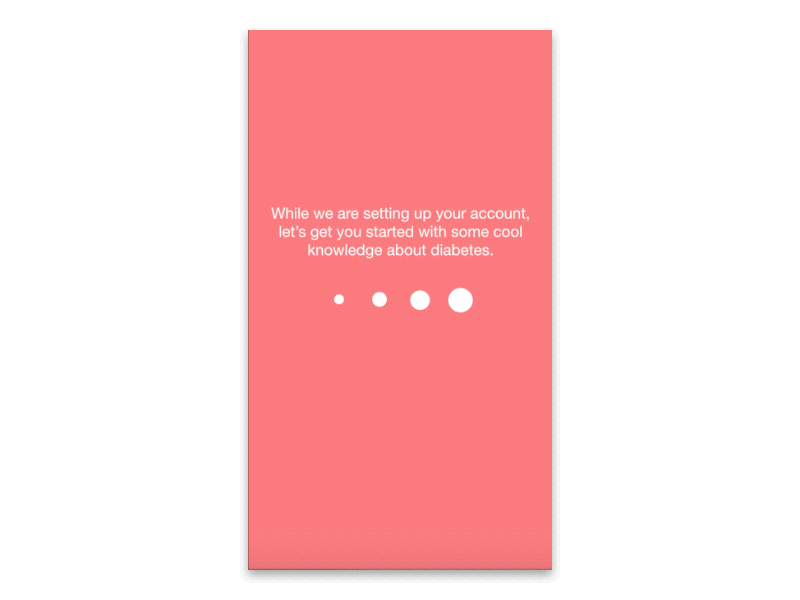 Loader with content animation content health loader loading page load principle progress waiting