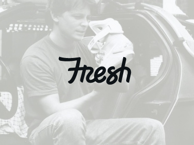 Fresh Alt. branding hand lettering handstyle lettering ligature paul amerson rad script typography