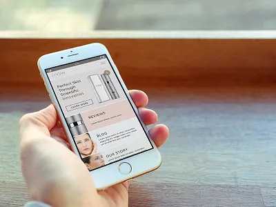 I'Nate Scientifics Mobile branding cosmetics ui ui design web design web layout women product design