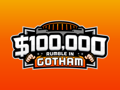Rumble in Gotham daily fantasy sports dfs fantasy logos madison square garden mma msg sports sports design sports logos ufc