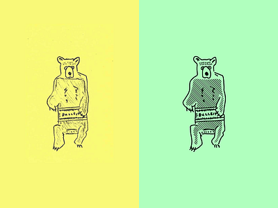 Bulleit Bear alcohol animal bear bulleit drawing freehand it note post postit whiskey