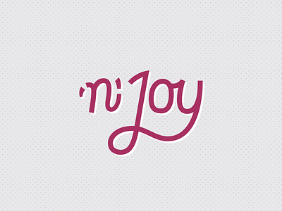 Juice n' Joy Logo Concept handlettering joy lettering logo logotype type typography