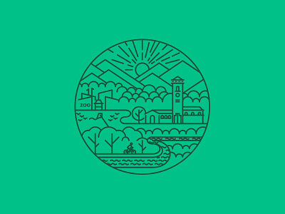 Parks & Recreation boise boise is beautiful city of trees green outside sticker