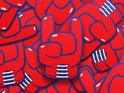 Boxing horns sticker badass box boxing glove metal metal horns rock