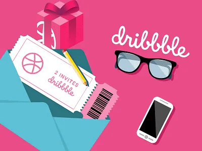 2 Dribbble Invitation Available dribbble invite invitation invite