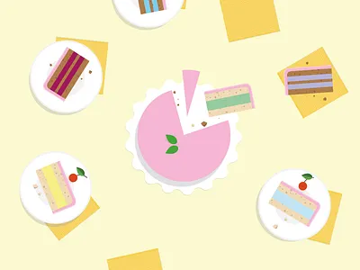 Cake blog cake customer livechat pale colours pastel pie piece of cake