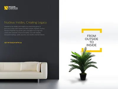 Thinking loud how to actuate from outside to inside! architect interactive web lading page