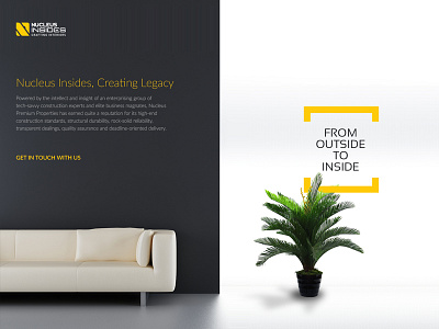 Thinking loud how to actuate from outside to inside! architect interactive web lading page