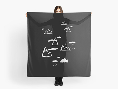 Mountains blackandwhite brushpen graphicdesign illustration wanderlust