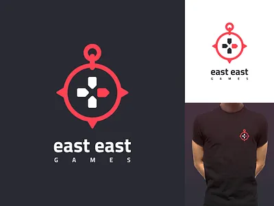 Controller + Compass logo gamedev indiedev logo wip