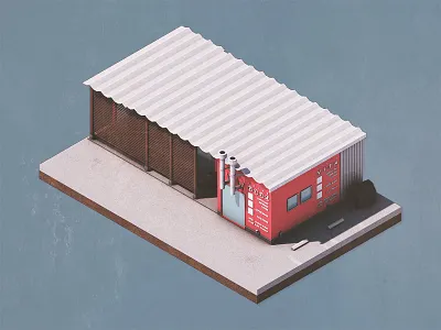 Caffe Vita 3d cafe cinema4d lowpoly photoshop