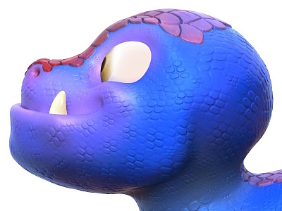 Small dinosaur 3d cartoonish character render sculpt zbrush