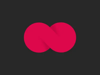 Rolling 8 8 flat illustration logo simple